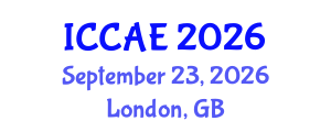 International Conference on Civil Society and Architectural Engineering (ICCAE) September 23, 2026 - London, United Kingdom