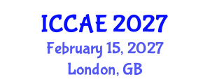 International Conference on Civil Society and Architectural Engineering (ICCAE) February 15, 2027 - London, United Kingdom International Conference on Civil Society and Architectural Engineering (ICCAE) February 15, 2027 - London, United Kingdom