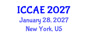 International Conference on Civil Society and Architectural Engineering (ICCAE) January 28, 2027 - New York, United States International Conference on Civil Society and Architectural Engineering (ICCAE) January 28, 2027 - New York, United States