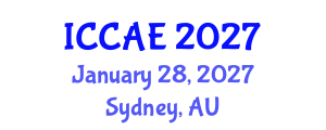 International Conference on Civil Society and Architectural Engineering (ICCAE) January 28, 2027 - Sydney, Australia International Conference on Civil Society and Architectural Engineering (ICCAE) January 28, 2027 - Sydney, Australia