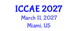 International Conference on Civil Society and Architectural Engineering (ICCAE) March 11, 2027 - Miami, United States International Conference on Civil Society and Architectural Engineering (ICCAE) March 11, 2027 - Miami, United States