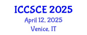 International Conference on Civil, Structural and Construction Engineering (ICCSCE) April 12, 2025 - Venice, Italy