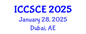 International Conference on Civil, Structural and Construction Engineering (ICCSCE) January 28, 2025 - Dubai, United Arab Emirates