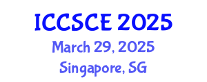 International Conference on Civil, Structural and Construction Engineering (ICCSCE) March 29, 2025 - Singapore, Singapore