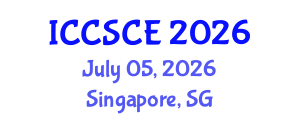 International Conference on Civil, Structural and Construction Engineering (ICCSCE) July 05, 2026 - Singapore, Singapore