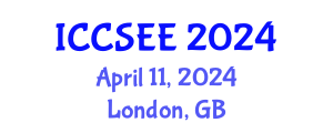 International Conference on Civil, Structural and Earthquake Engineering (ICCSEE) April 11, 2024 - London, United Kingdom