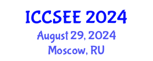 International Conference on Civil, Structural and Earthquake Engineering (ICCSEE) August 29, 2024 - Moscow, Russia