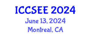 International Conference on Civil, Structural and Earthquake Engineering (ICCSEE) June 13, 2024 - Montreal, Canada