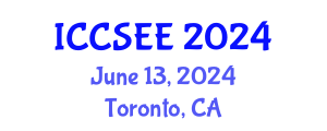 International Conference on Civil, Structural and Earthquake Engineering (ICCSEE) June 13, 2024 - Toronto, Canada