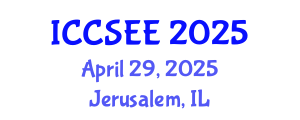 International Conference on Civil, Structural and Earthquake Engineering (ICCSEE) April 29, 2025 - Jerusalem, Israel