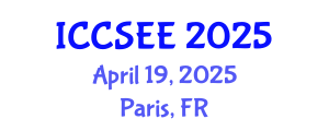 International Conference on Civil, Structural and Earthquake Engineering (ICCSEE) April 19, 2025 - Paris, France