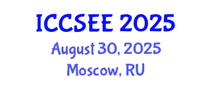 International Conference on Civil, Structural and Earthquake Engineering (ICCSEE) August 30, 2025 - Moscow, Russia