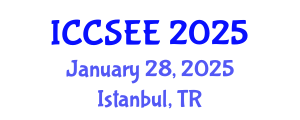 International Conference on Civil, Structural and Earthquake Engineering (ICCSEE) January 28, 2025 - Istanbul, Turkey