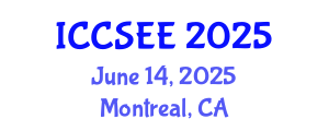 International Conference on Civil, Structural and Earthquake Engineering (ICCSEE) June 14, 2025 - Montreal, Canada
