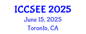 International Conference on Civil, Structural and Earthquake Engineering (ICCSEE) June 15, 2025 - Toronto, Canada