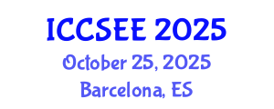 International Conference on Civil, Structural and Earthquake Engineering (ICCSEE) October 25, 2025 - Barcelona, Spain