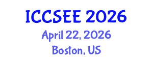 International Conference on Civil, Structural and Earthquake Engineering (ICCSEE) April 22, 2026 - Boston, United States