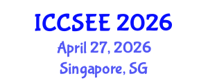 International Conference on Civil, Structural and Earthquake Engineering (ICCSEE) April 27, 2026 - Singapore, Singapore International Conference on Civil, Structural and Earthquake Engineering (ICCSEE) April 27, 2026 - Singapore, Singapore