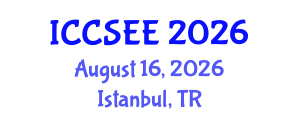 International Conference on Civil, Structural and Earthquake Engineering (ICCSEE) August 16, 2026 - Istanbul, Turkey