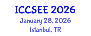 International Conference on Civil, Structural and Earthquake Engineering (ICCSEE) January 28, 2026 - Istanbul, Turkey