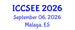 International Conference on Civil, Structural and Earthquake Engineering (ICCSEE) September 06, 2026 - Málaga, Spain International Conference on Civil, Structural and Earthquake Engineering (ICCSEE) September 06, 2026 - Málaga, Spain