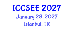 International Conference on Civil, Structural and Earthquake Engineering (ICCSEE) January 28, 2027 - Istanbul, Turkey International Conference on Civil, Structural and Earthquake Engineering (ICCSEE) January 28, 2027 - Istanbul, Turkey
