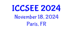International Conference on Civil, Structural and Environmental Engineering (ICCSEE) November 18, 2024 - Paris, France