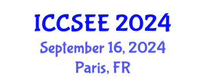 International Conference on Civil, Structural and Environmental Engineering (ICCSEE) September 16, 2024 - Paris, France
