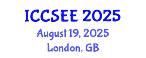 International Conference on Civil, Structural and Environmental Engineering (ICCSEE) August 19, 2025 - London, United Kingdom