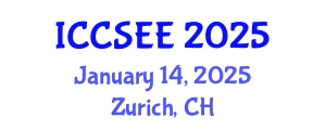 International Conference on Civil, Structural and Environmental Engineering (ICCSEE) January 14, 2025 - Zurich, Switzerland