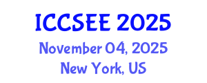 International Conference on Civil, Structural and Environmental Engineering (ICCSEE) November 04, 2025 - New York, United States