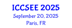 International Conference on Civil, Structural and Environmental Engineering (ICCSEE) September 20, 2025 - Paris, France