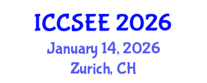 International Conference on Civil, Structural and Environmental Engineering (ICCSEE) January 14, 2026 - Zurich, Switzerland