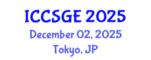 International Conference on Civil, Structural and Geoenvironmental Engineering (ICCSGE) December 02, 2025 - Tokyo, Japan