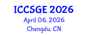 International Conference on Civil, Structural and Geoenvironmental Engineering (ICCSGE) April 06, 2026 - Chengdu, China International Conference on Civil, Structural and Geoenvironmental Engineering (ICCSGE) April 06, 2026 - Chengdu, China