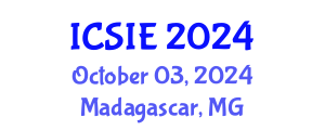 International Conference on Civil, Structural and Infrastructure Engineering (ICSIE) October 03, 2024 - Madagascar, Madagascar