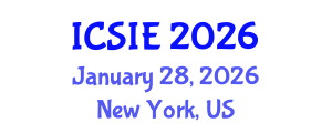 International Conference on Civil, Structural and Infrastructure Engineering (ICSIE) January 28, 2026 - New York, United States