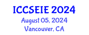 International Conference on Civil, Structural, Environmental and Infrastructure Engineering (ICCSEIE) August 05, 2024 - Vancouver, Canada