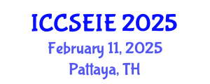 International Conference on Civil, Structural, Environmental and Infrastructure Engineering (ICCSEIE) February 11, 2025 - Pattaya, Thailand