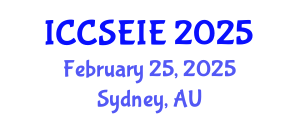 International Conference on Civil, Structural, Environmental and Infrastructure Engineering (ICCSEIE) February 25, 2025 - Sydney, Australia