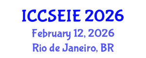 International Conference on Civil, Structural, Environmental and Infrastructure Engineering (ICCSEIE) February 12, 2026 - Rio de Janeiro, Brazil International Conference on Civil, Structural, Environmental and Infrastructure Engineering (ICCSEIE) February 12, 2026 - Rio de Janeiro, Brazil