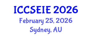 International Conference on Civil, Structural, Environmental and Infrastructure Engineering (ICCSEIE) February 25, 2026 - Sydney, Australia