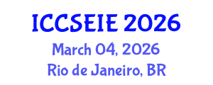 International Conference on Civil, Structural, Environmental and Infrastructure Engineering (ICCSEIE) March 04, 2026 - Rio de Janeiro, Brazil
