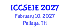 International Conference on Civil, Structural, Environmental and Infrastructure Engineering (ICCSEIE) February 10, 2027 - Pattaya, Thailand International Conference on Civil, Structural, Environmental and Infrastructure Engineering (ICCSEIE) February 10, 2027 - Pattaya, Thailand