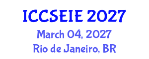 International Conference on Civil, Structural, Environmental and Infrastructure Engineering (ICCSEIE) March 04, 2027 - Rio de Janeiro, Brazil International Conference on Civil, Structural, Environmental and Infrastructure Engineering (ICCSEIE) March 04, 2027 - Rio de Janeiro, Brazil