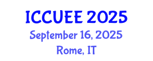 International Conference on Civil, Urban and Environmental Engineering (ICCUEE) September 16, 2025 - Rome, Italy