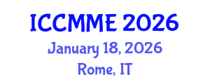 International Conference on Classical Music and Music Education (ICCMME) January 18, 2026 - Rome, Italy
