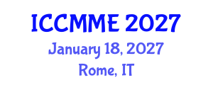 International Conference on Classical Music and Music Education (ICCMME) January 18, 2027 - Rome, Italy International Conference on Classical Music and Music Education (ICCMME) January 18, 2027 - Rome, Italy