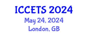International Conference on Clean Energy Technologies and Systems (ICCETS) May 24, 2024 - London, United Kingdom