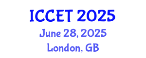 International Conference on Clean Energy Technologies (ICCET) June 28, 2025 - London, United Kingdom